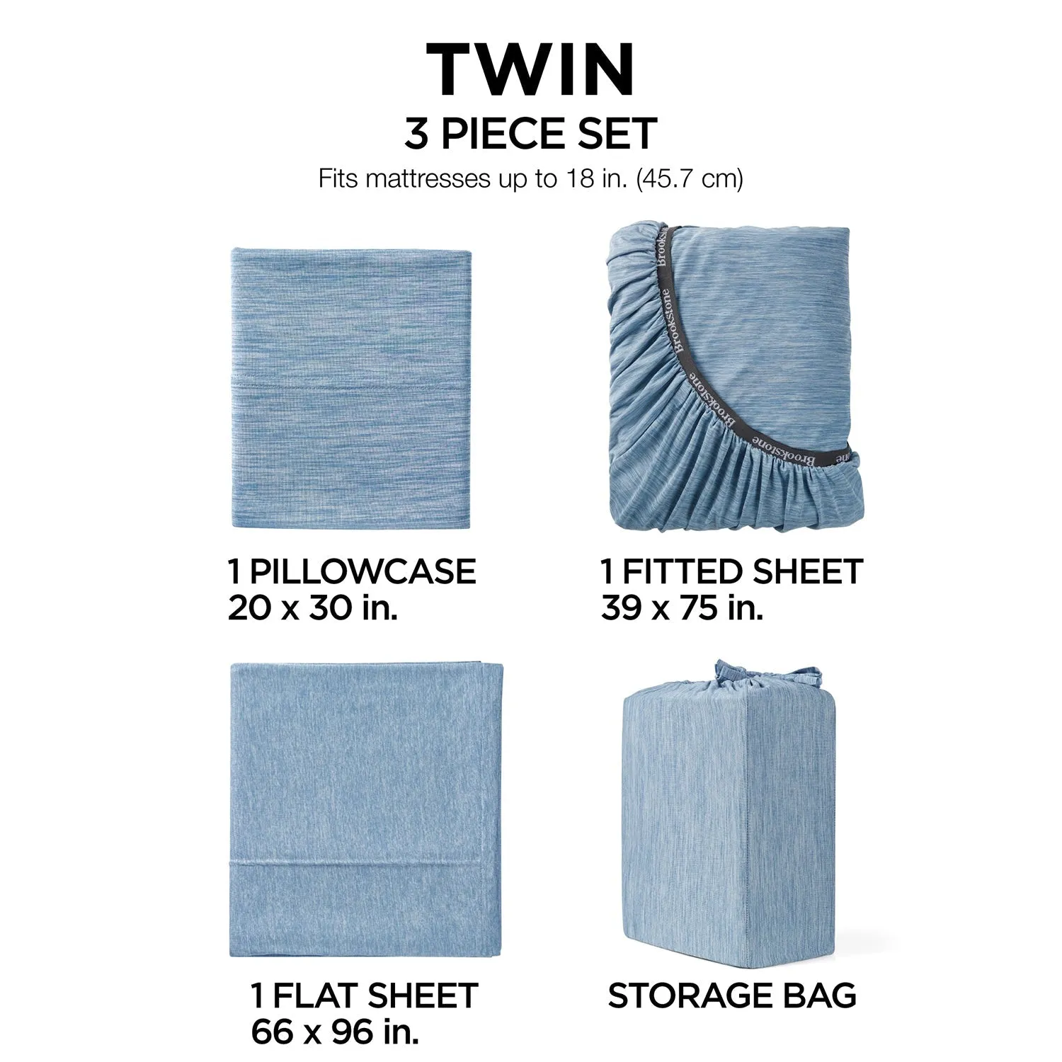 Brookstone Wicking Technology Knit Sheet Set