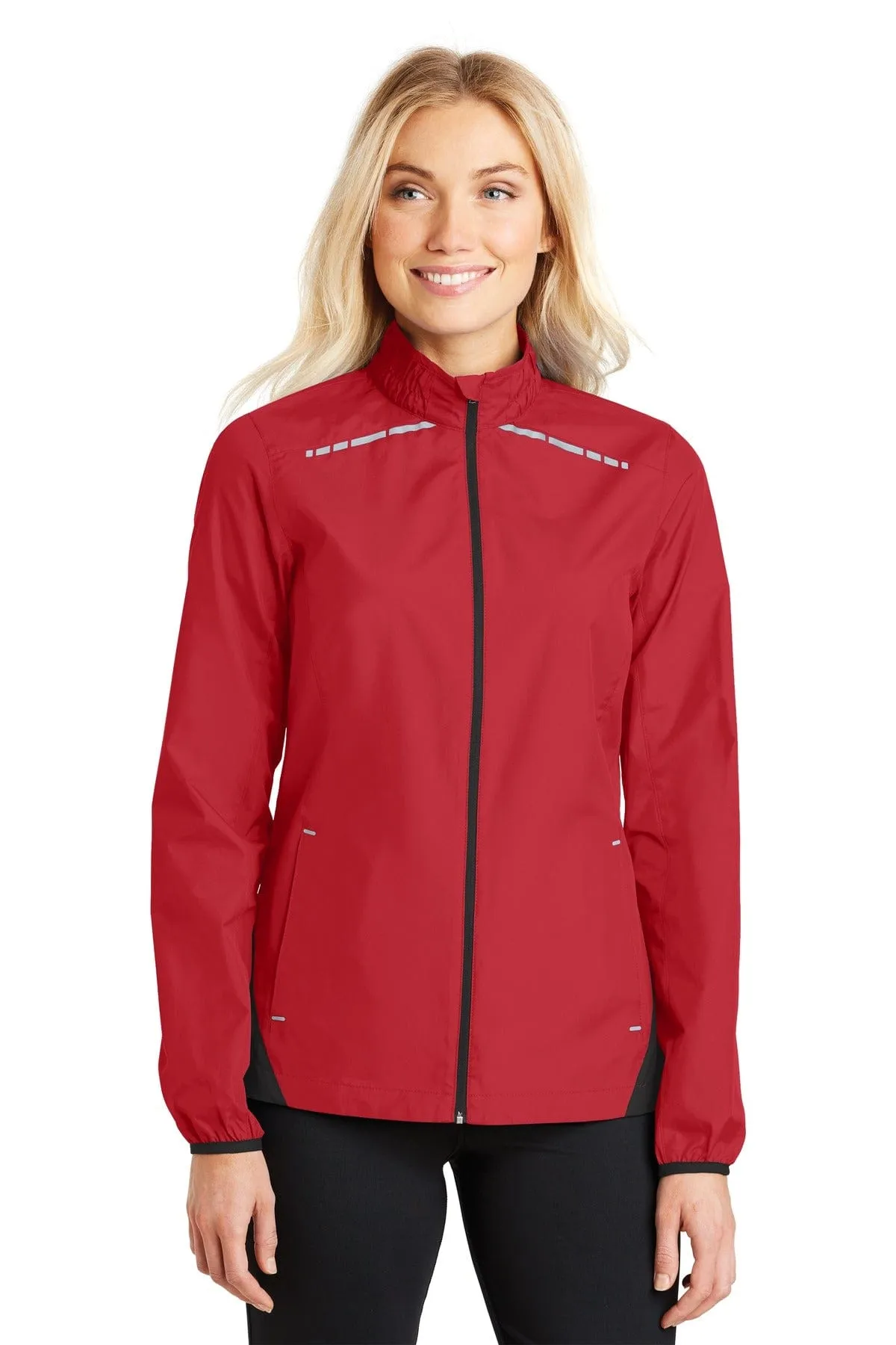 DISCONTINUED  Port Authority Ladies Zephyr Reflective Hit Full-Zip Jacket. L345