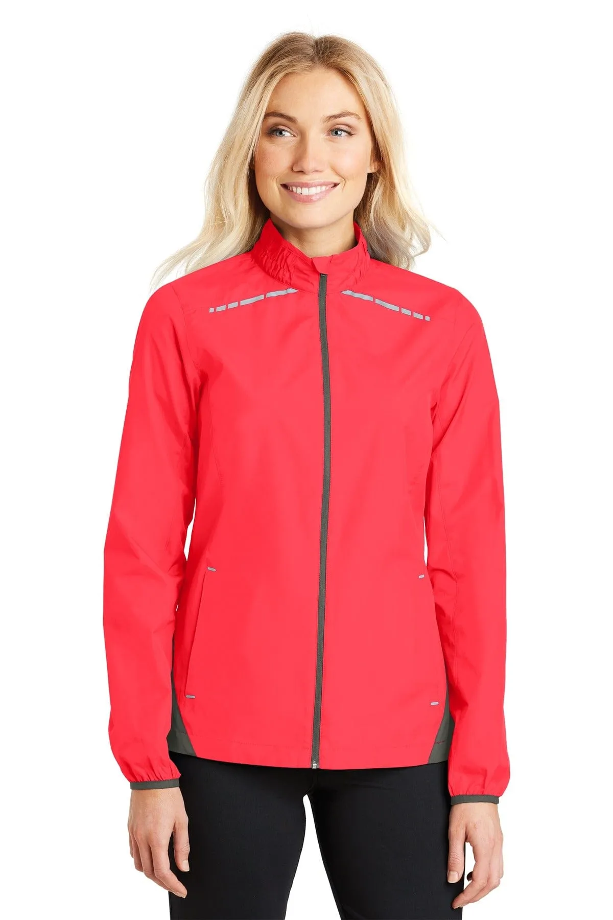 DISCONTINUED  Port Authority Ladies Zephyr Reflective Hit Full-Zip Jacket. L345