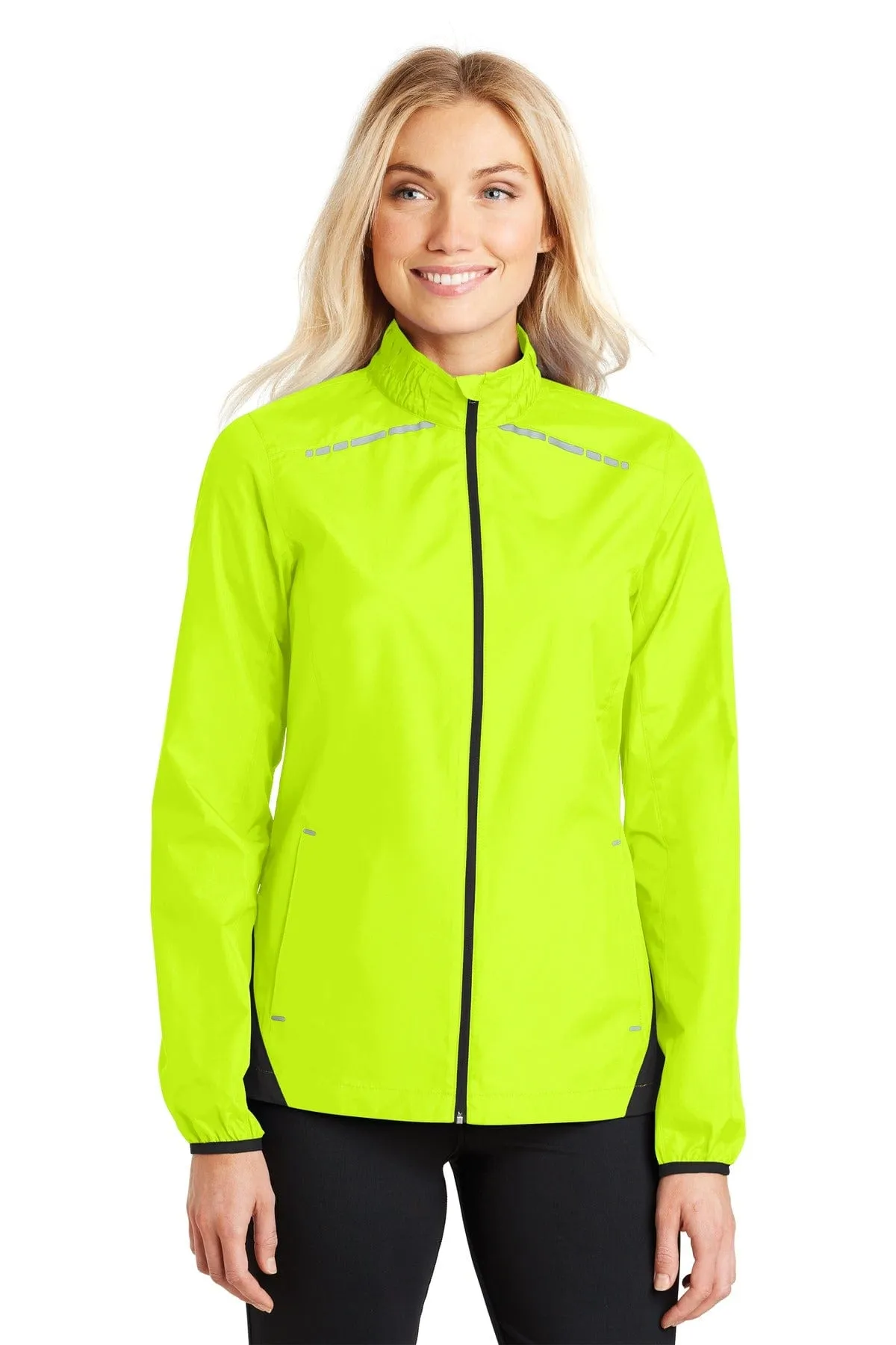 DISCONTINUED  Port Authority Ladies Zephyr Reflective Hit Full-Zip Jacket. L345