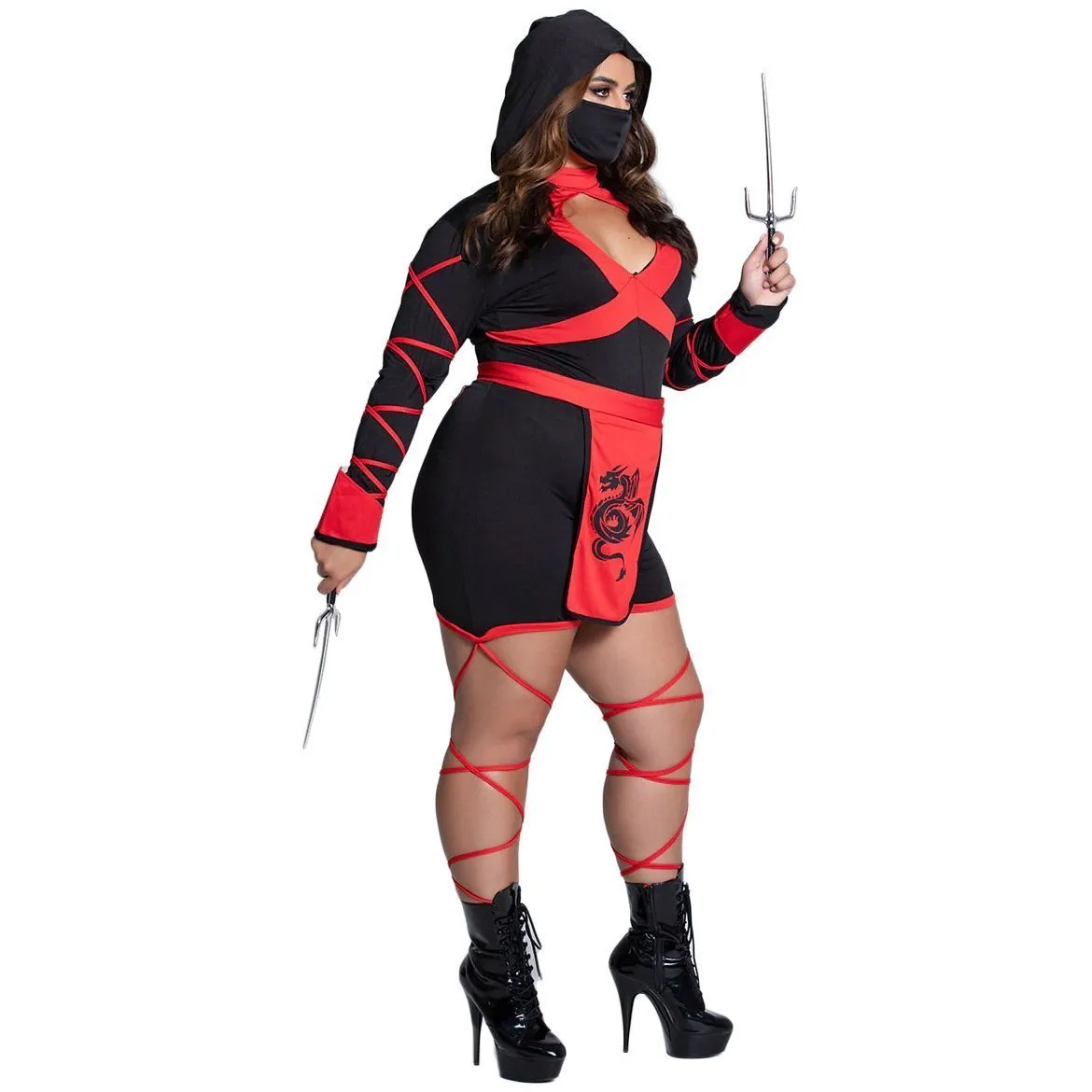 Dragon Naruto Ninja Cosplay Costume Halloween Party Fancy Anime Role Play Dress Outfit for Women