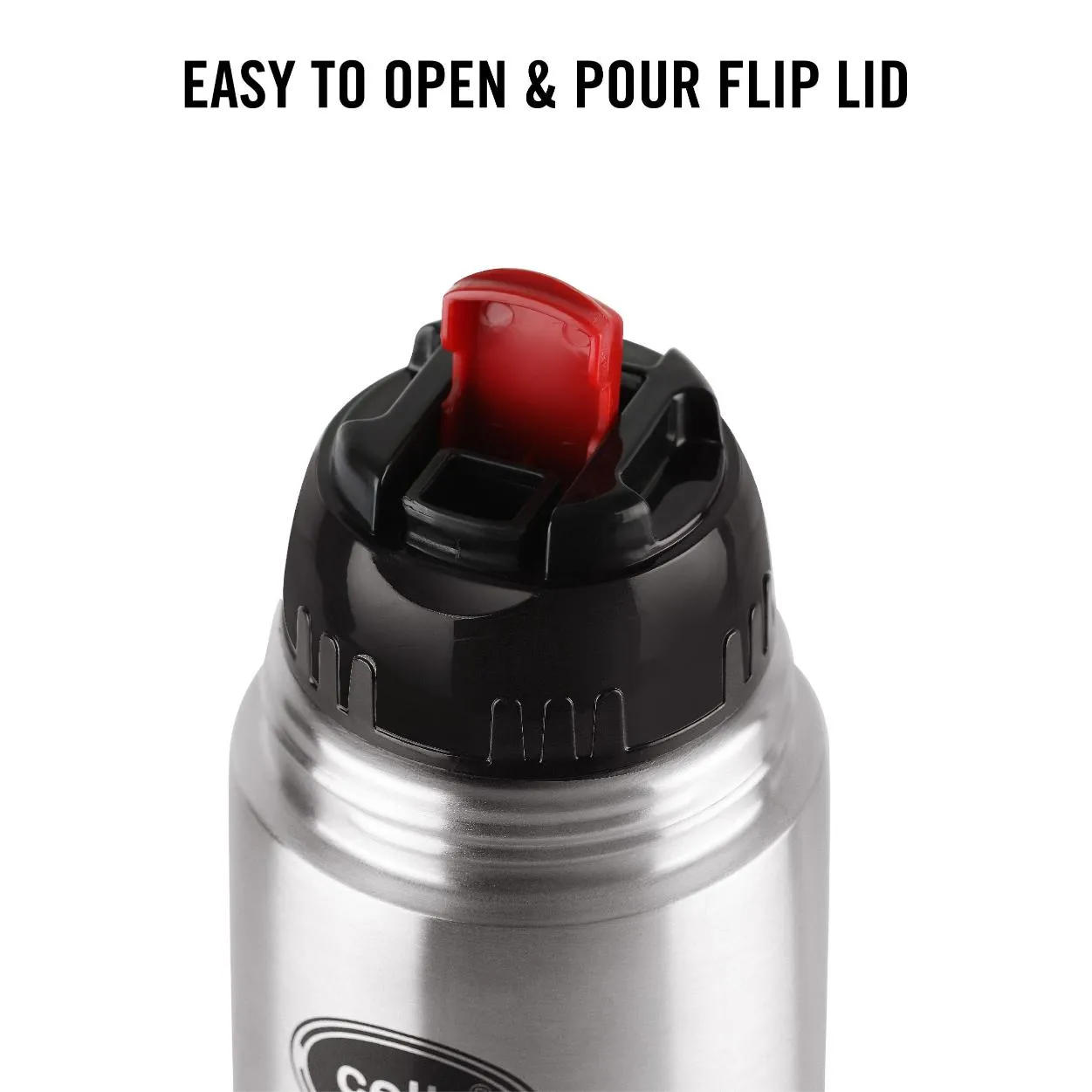 Flipstyle Flask, Vacusteel Water Bottle with Thermal Jacket, 1500ml