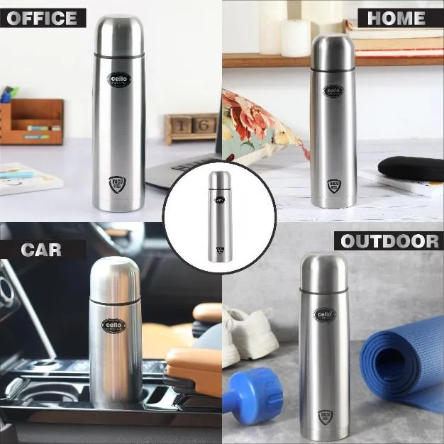 Flipstyle Flask, Vacusteel Water Bottle with Thermal Jacket, 1500ml