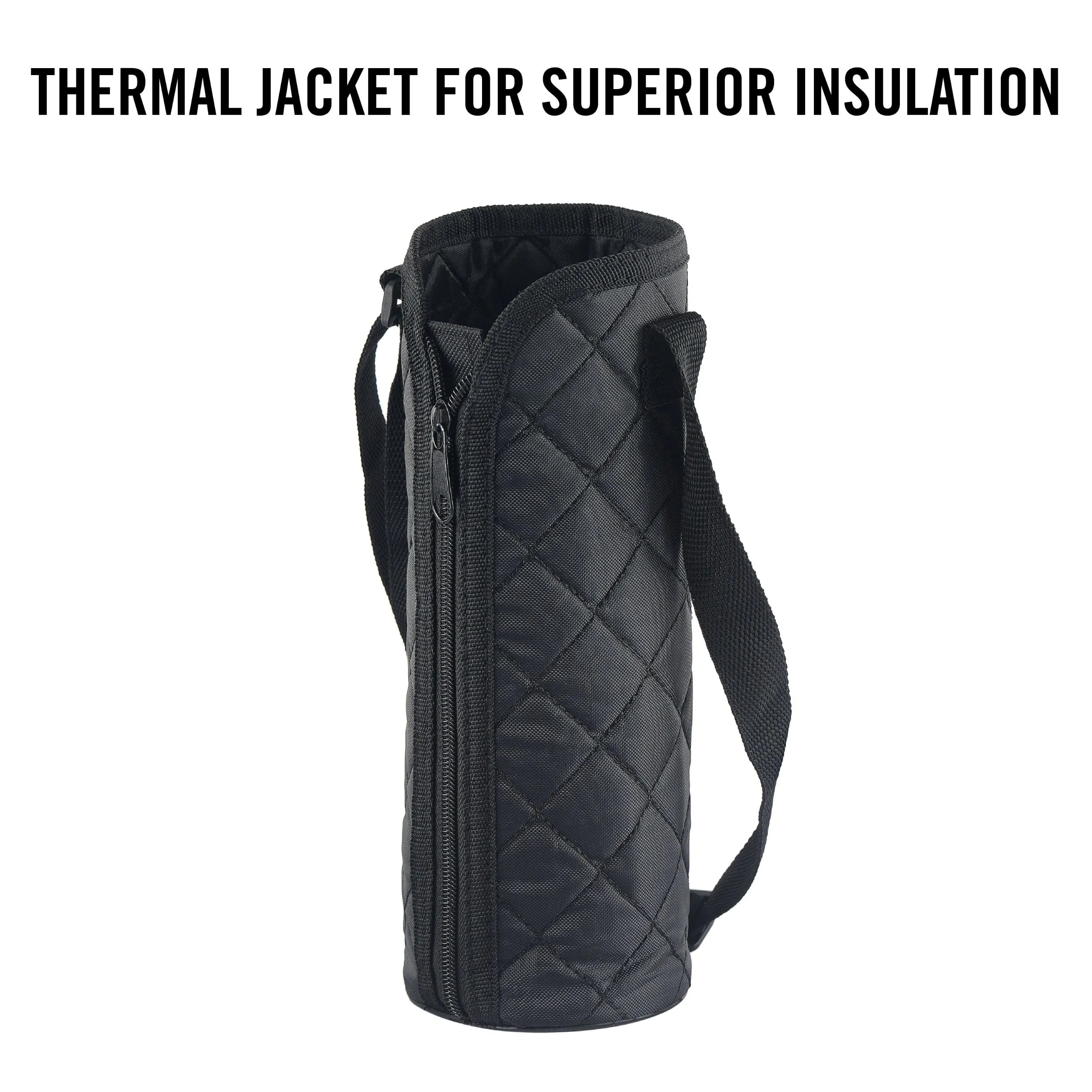 Flipstyle Flask, Vacusteel Water Bottle with Thermal Jacket, 1500ml