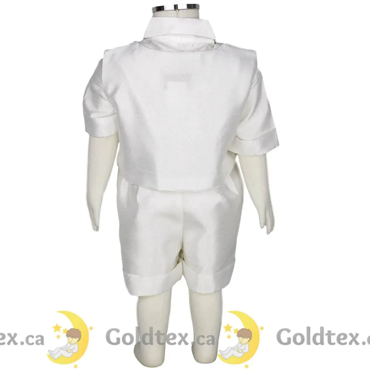 Formal Kids Wear 5-Piece Baby Boy Short Baptism Set 8059