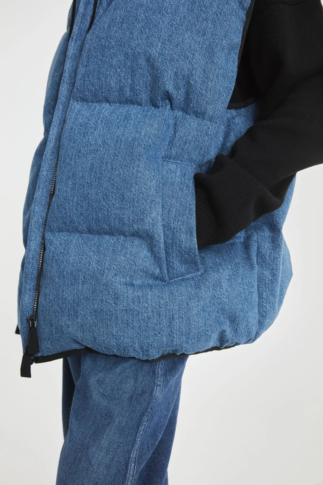 Gloria Denim Puffer Vest