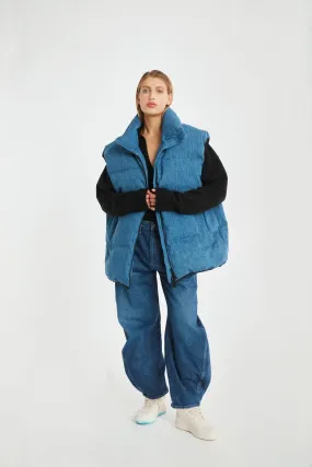 Gloria Denim Puffer Vest