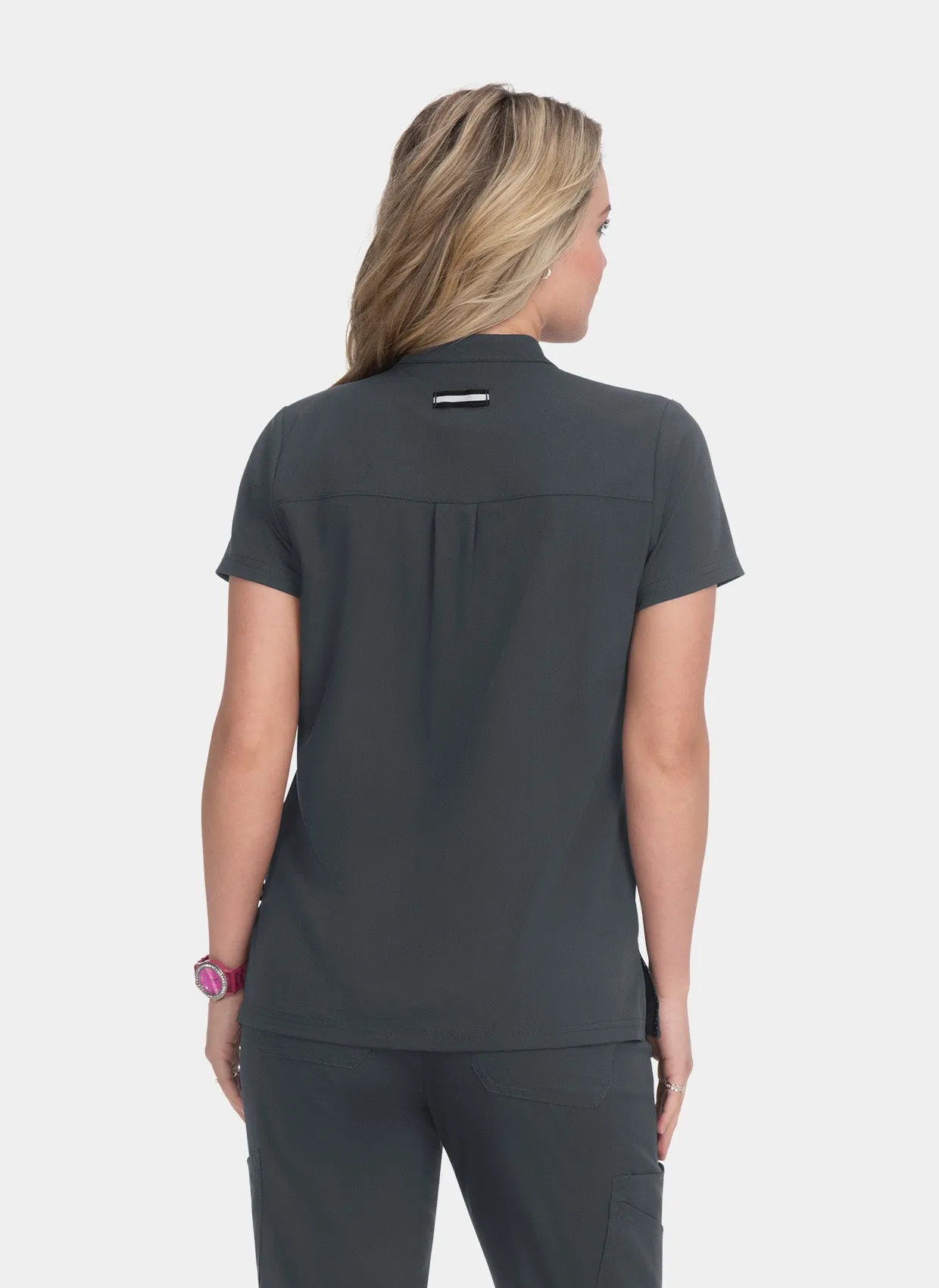 Koi Next Gen Driven Scrub Top - Charcoal