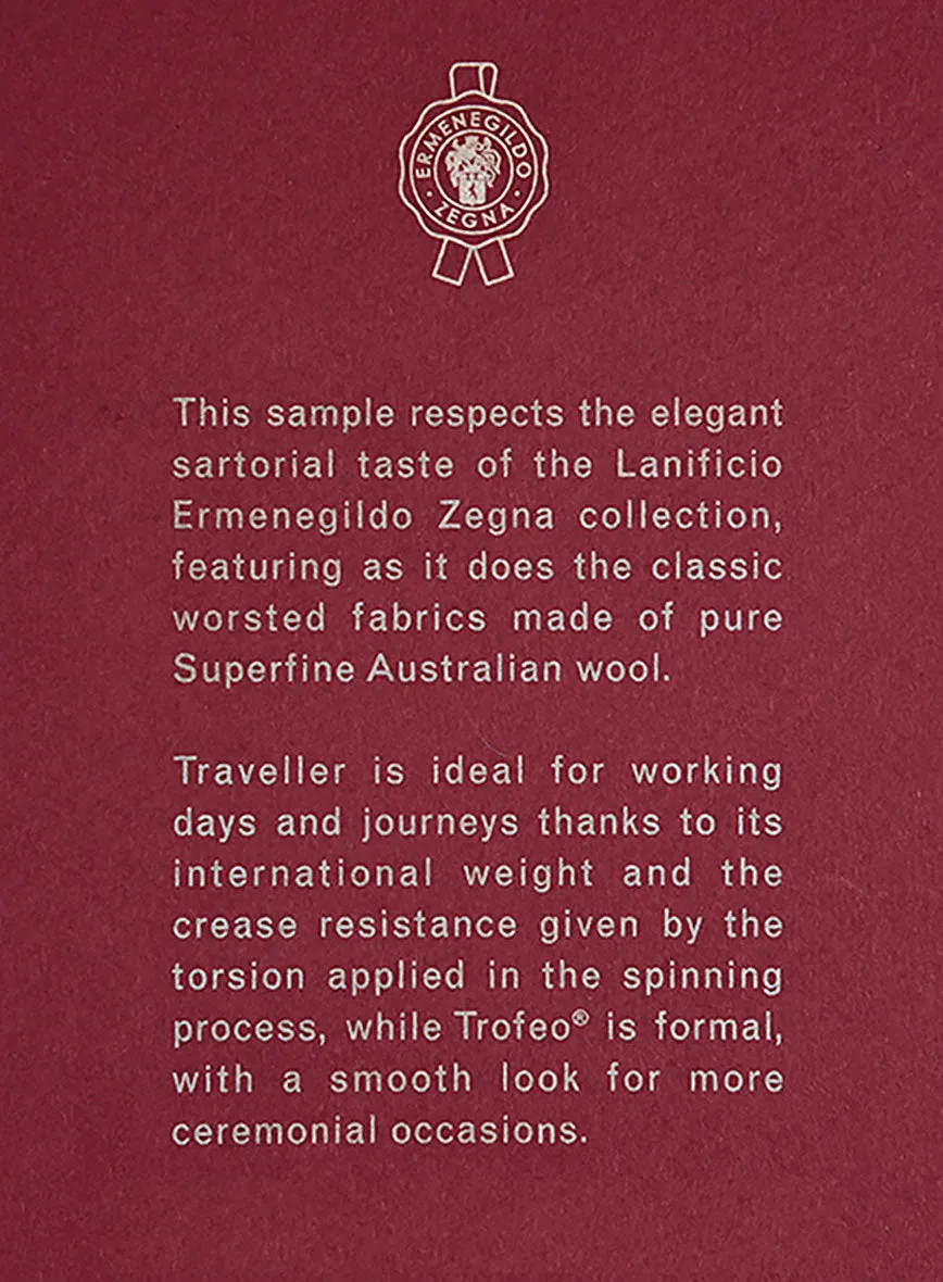 Lanificio Zegna Traveller Wine Wool Jacket