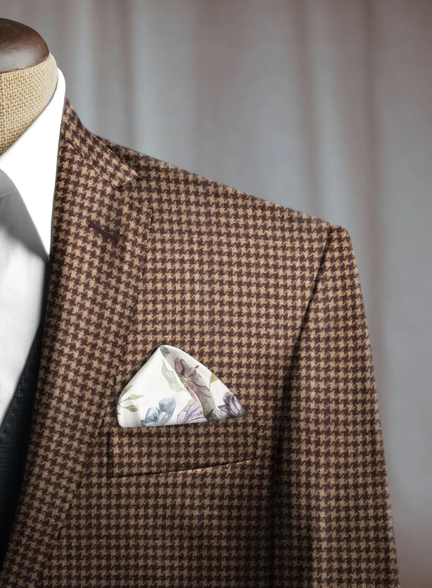 Lanificio Zegna Trofeo Brown Houndstooth Cashmere Jacket