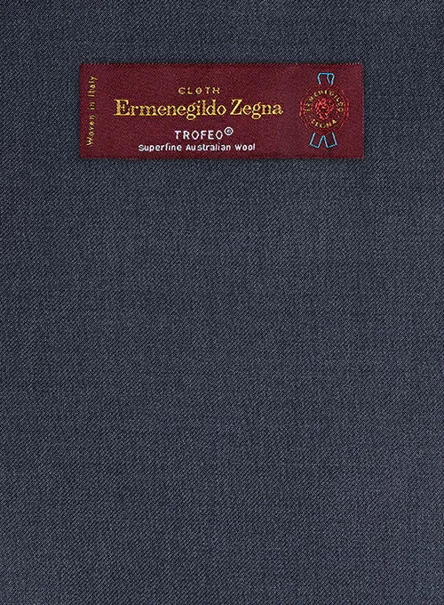 Lanificio Zegna Trofeo Slate Blue Wool Jacket