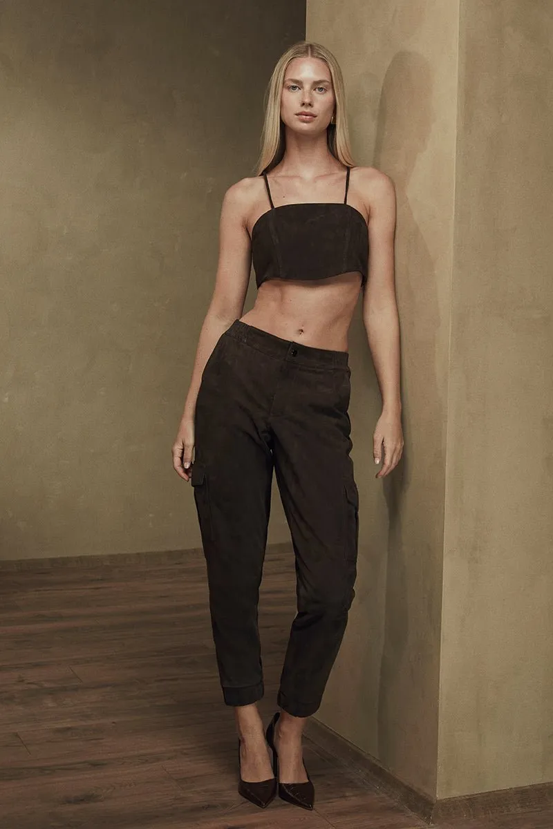 Livy Metis Suede Leather Bra