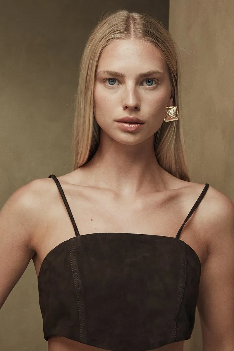 Livy Metis Suede Leather Bra