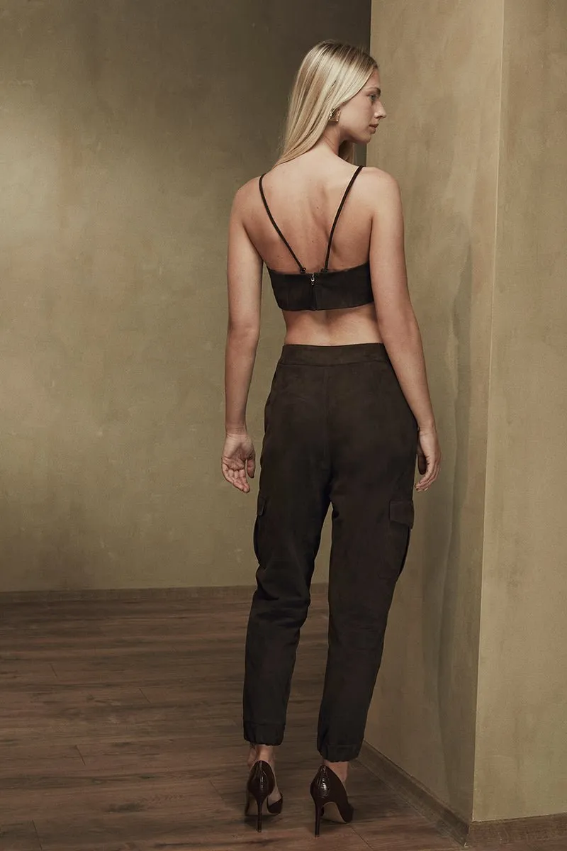 Livy Metis Suede Leather Bra