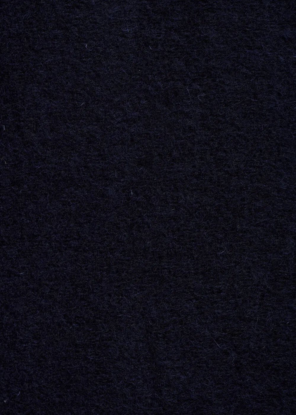 Manteau bleu marine esprit gilet en maille bouillie