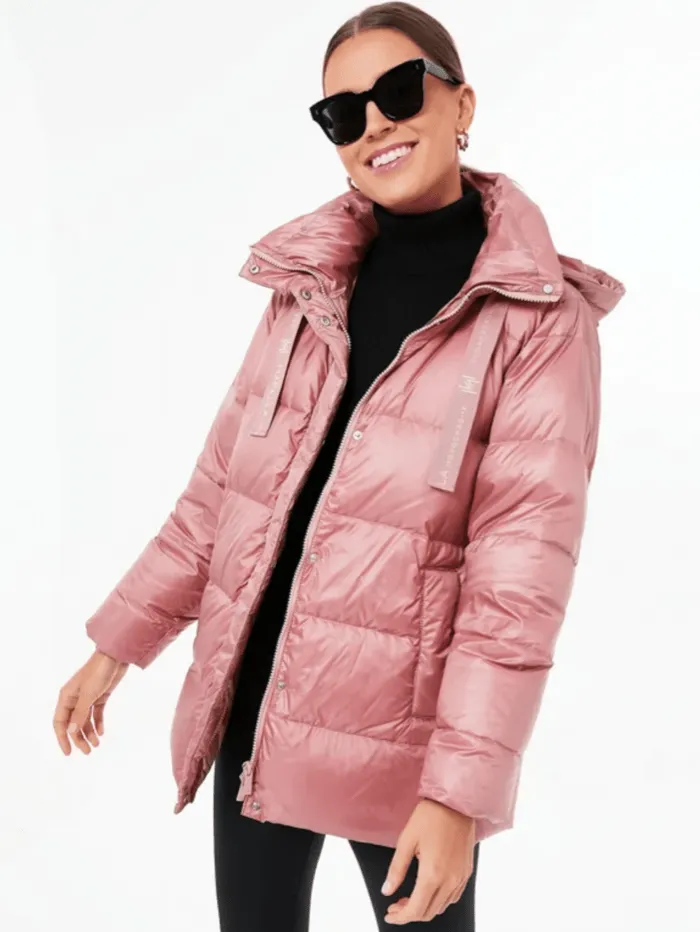 Marella T LALLA Pink Puffer Coat 34860529200 003