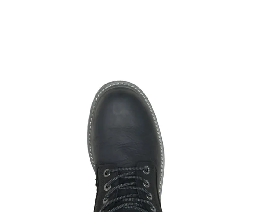MEN'S FLOORHAND WATERPROOF STEEL-TOE 6" WORK BOOT- BLACK- W10694