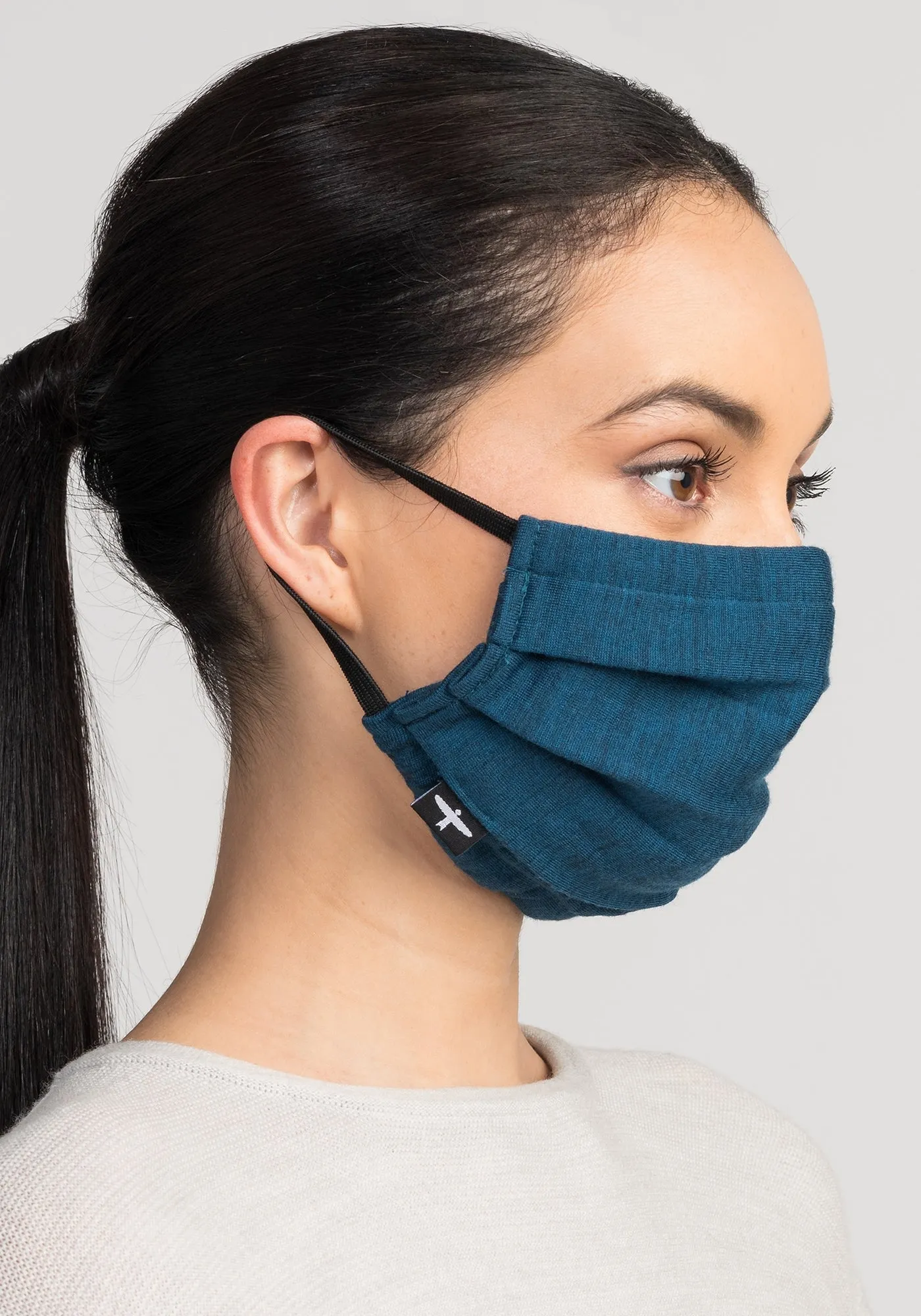 Merino Pleat Face Mask
