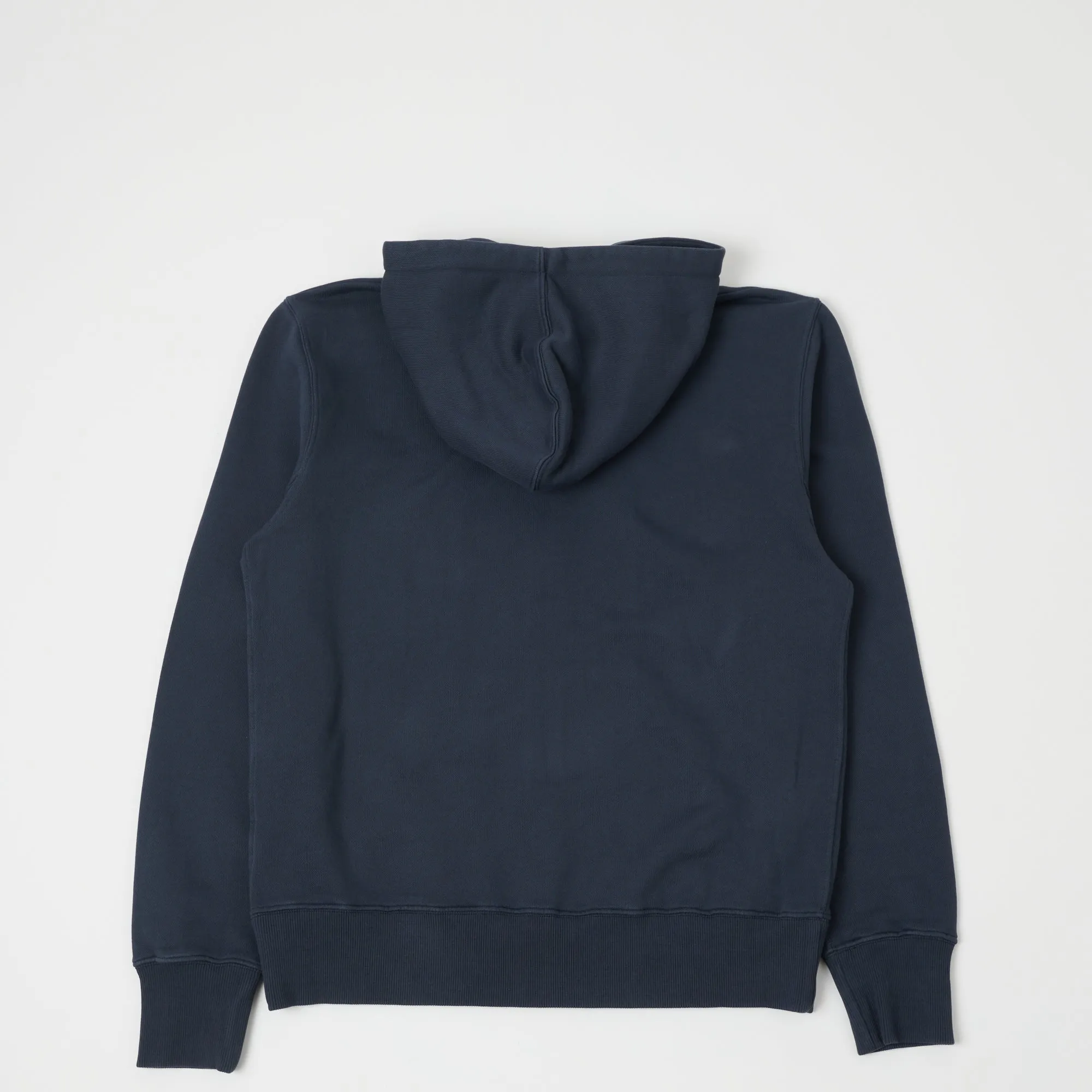 Merz b. Schwanen HDJKT02 Hooded Zip Sweatshirt - Denim Blue