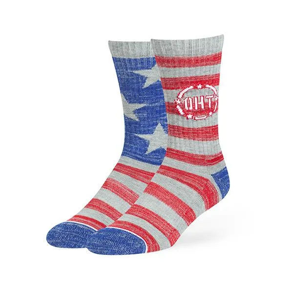 Operation Hat Trick OHT 47 Brand Unisex Moisture Wicking Arch Support Crew Socks