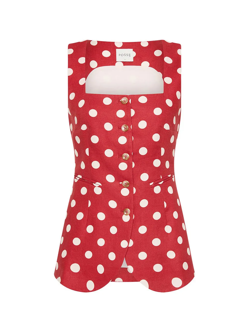 Posse Lucille Gilet in Polka Dot