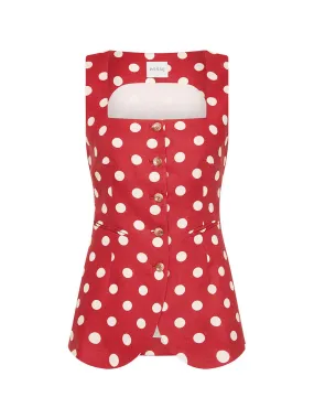 Posse Lucille Gilet in Polka Dot