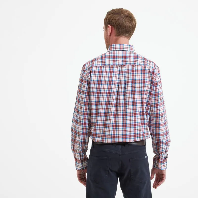 Schoffel Healey Tailored Mens Shirt - Bordeaux