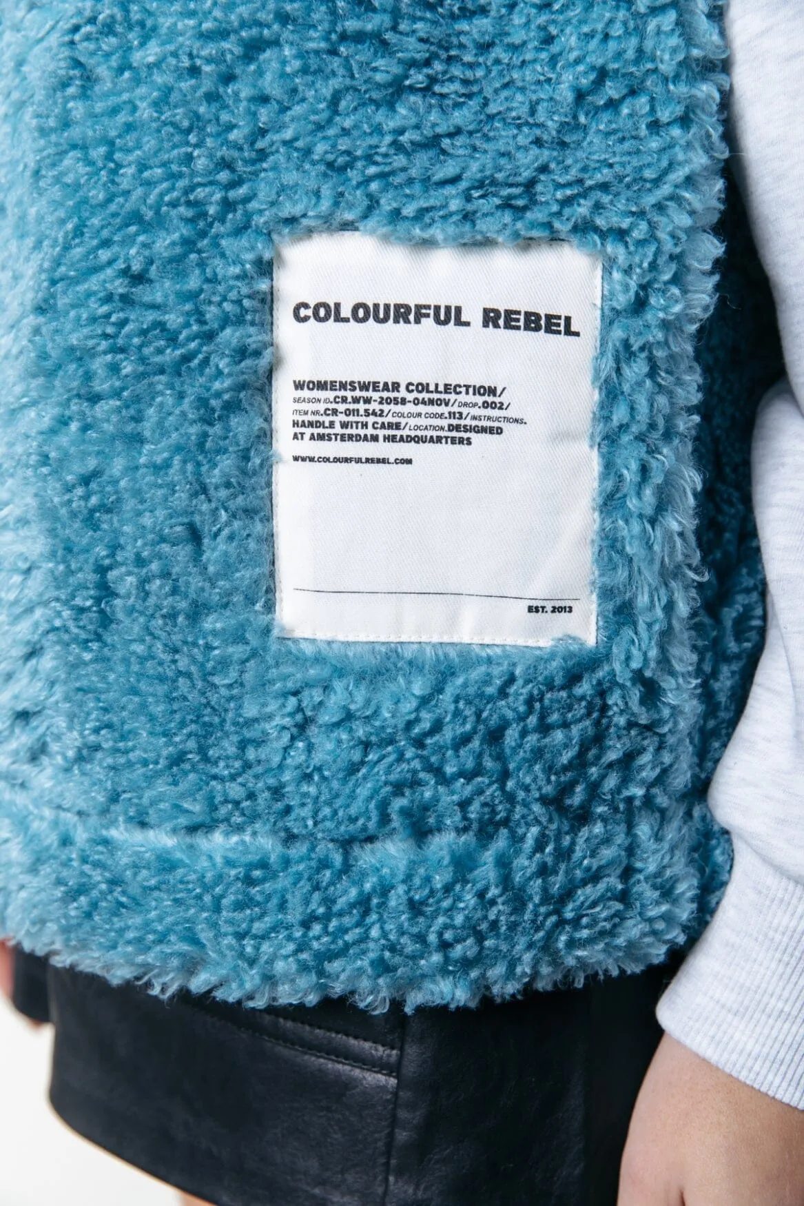 Yoni Teddy Gilet | Adriatic Blue